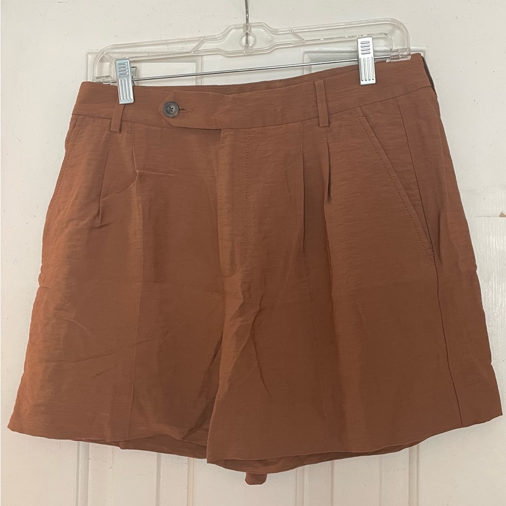 Banana Republic Brown Bermuda Shorts Tailored Cotton Blend